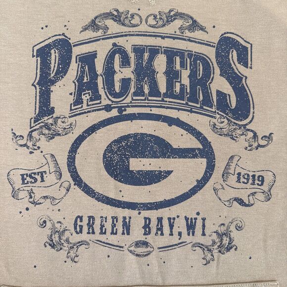 NFL x Darius Rucker x Fanatics Brown Green Bay Packers Rocker Pullover Hoodie L - Picture 3 of 16
